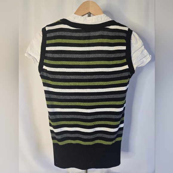 Heart Soul Vintage Chevron Faux Layered Knit Top – Size L - Picture 5 of 5